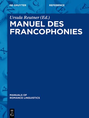 cover image of Manuel des francophonies